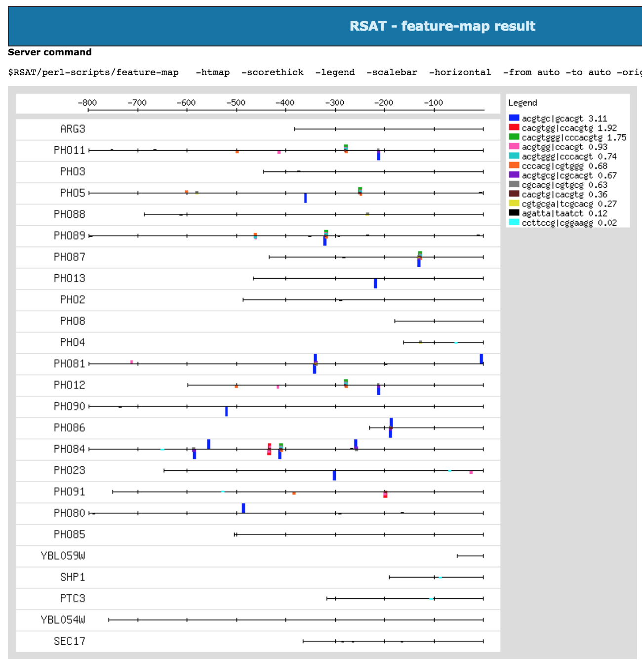 **Feature-map result** at the end of the pipeline from *gene-info* to *feature-map*.